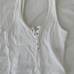 Abercrombie Cropped Ribbed Tank